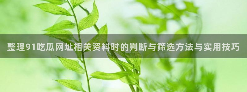 91吃瓜资讯网站
